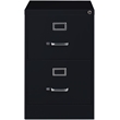 Homesphere Furniture Metal 2 Drawer Legal Width Vertical File Cabinet Black