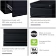 Homesphere Furniture Metal Mobile Pedestal File 3-Drawer Box/File - Black