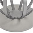 Homesphere Furniture Round Poplar & Steel Dining Table in Moonlight Gray