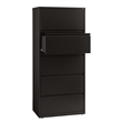 Homesphere Furniture 30-in Wide Metal 5 Drawer Lateral File Cabinet Black