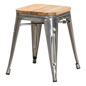 Plata Import Maple Wooden Top Bar Stools 18in (Set of 4)