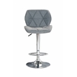 Plata Import Sylve Gray Adjustable Height Swivel Barstool (Set of 2)
