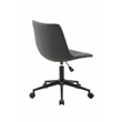 Plata Import Leary Task Chair in Gray Faux Leather