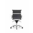 Plata Import Black Faux Leather Executive Full Back Office Chair