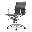 Plata Import Black Faux Leather Executive Full Back Office Chair