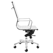 Plata Import Toni High-Back Office Chair in White Faux Leather