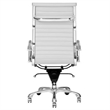 Plata Import Toni High-Back Office Chair in White Faux Leather