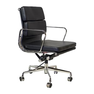 Plata Import Soft Double Padded Management Office Chair In Black