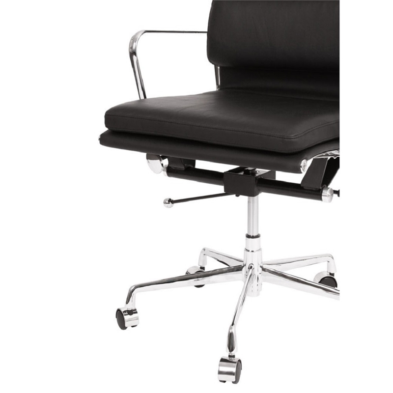 Plata Import Soft Double Padded Management Office Chair In Black