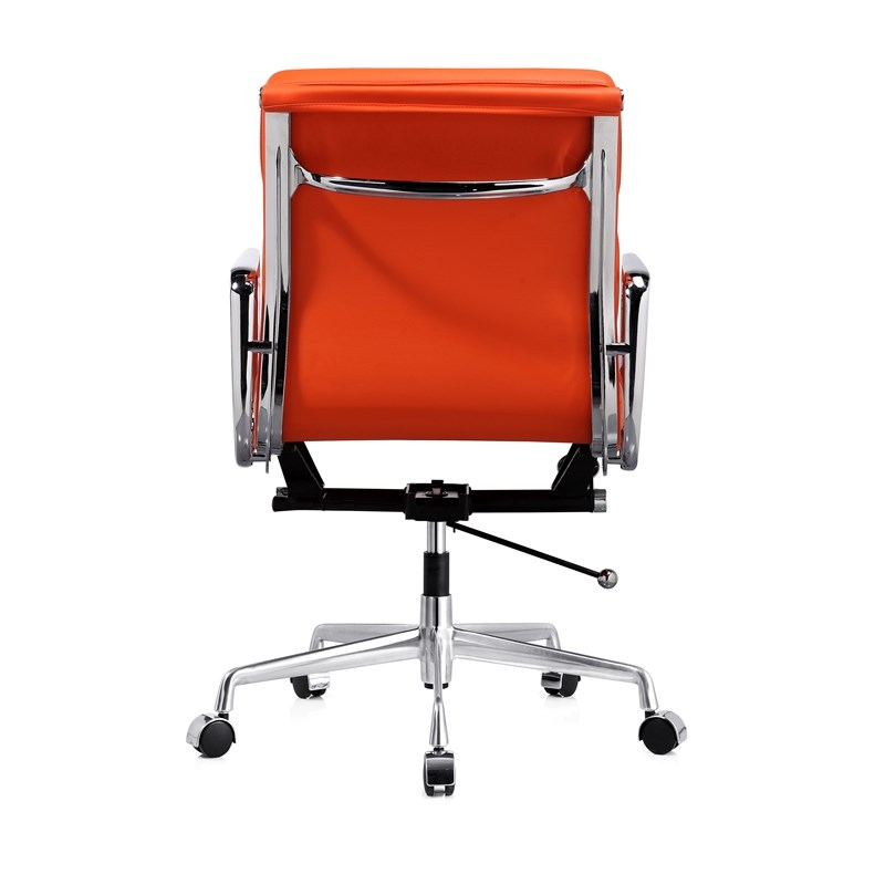 Plata Import Soft Double Padded Management Office Chair In Orange