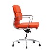 Plata Import Soft Double Padded Management Office Chair In Orange