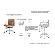 Plata Import Soft Double Padded Management Office Chair In Orange