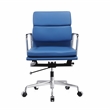 Plata Import Soft Double Padded Management Office Chair In Blue