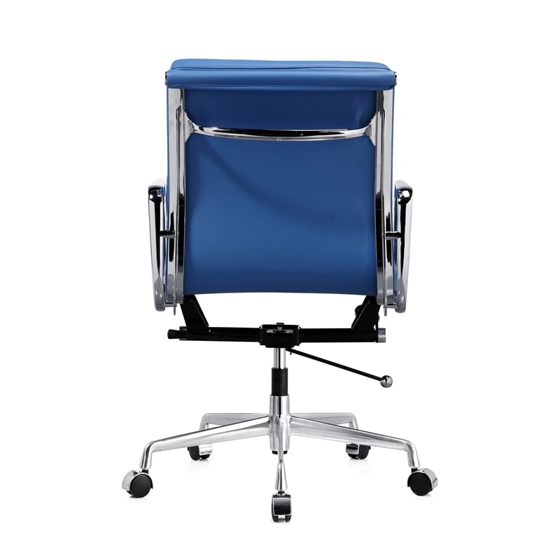 Plata Import Soft Double Padded Management Office Chair In Blue