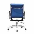 Plata Import Soft Double Padded Management Office Chair In Blue