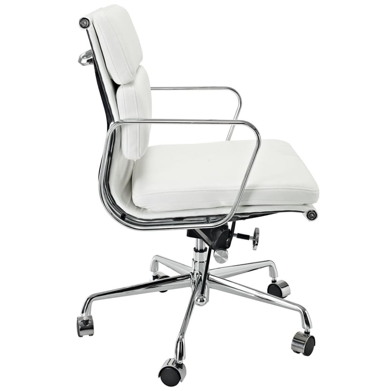 Plata Import Soft Double Padded Management Office Chair In White