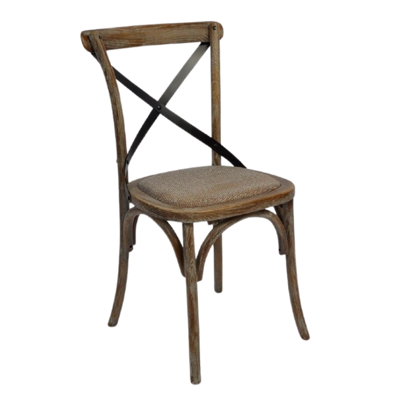 Plata Import Hillenbrand Black Cross Back Side Dining Chair (Set of 2)