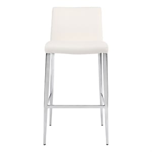 Plata Import Ashley White Faux Leather 26&quot Counter Stool (Set of 2)