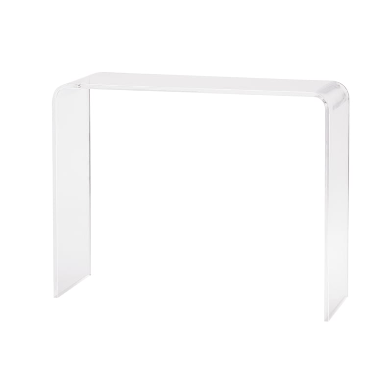 Lucite Clear Acrylic Morrigan  Console Table