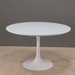 Lippa Round MDF Top Metal Base 48 Inch Dining Table