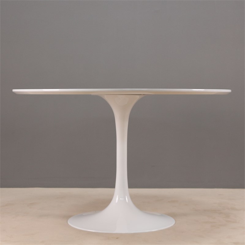 Lippa Round MDF Top Metal Base 48 Inch Dining Table