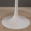 Lippa Round MDF Top Metal Base 48 Inch Dining Table