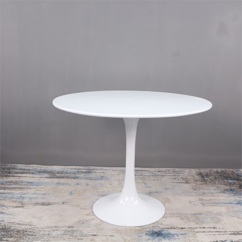Lippa Round MDF Top Metal Base 43 Inch Dining Table