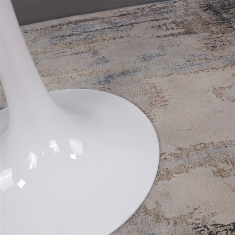 Lippa Round MDF Top Metal Base 43 Inch Dining Table