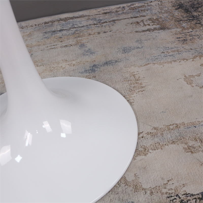 Tulip Round Top MDF 36 Inch White Dining Table