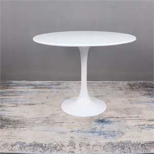 Tulip Round Top MDF 36 Inch White Dining Table