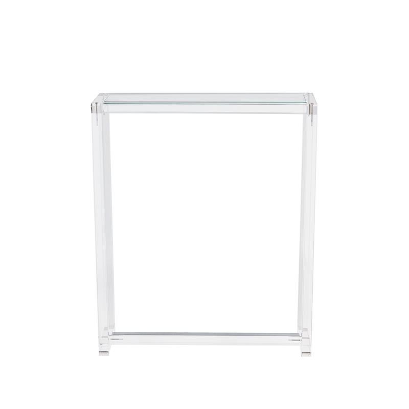 AVA Clear Lucite Acrylic Console Table 30 inch