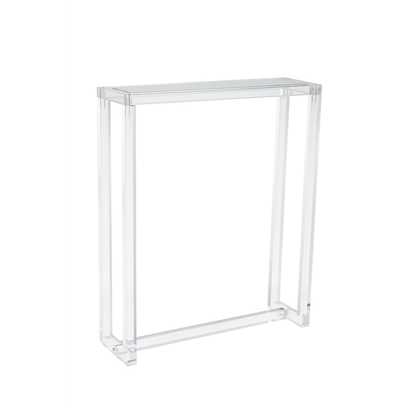 AVA Clear Lucite Acrylic Console Table 30 inch