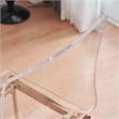 Clear Acrylic Chiaro Dining Chair with Silver Legs (Set of 2)