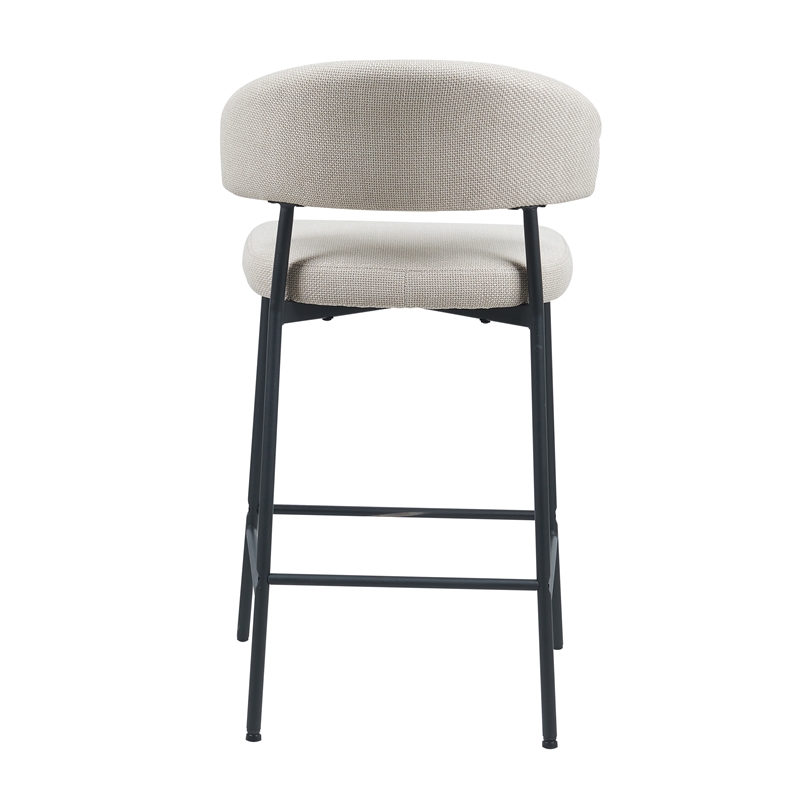 Renny Fabric Counter Height Stool (Set of 2) - Beige
