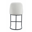 Mahtal Boucle Fabric Counter Stool With Metal Legs (Set of 2) Beige