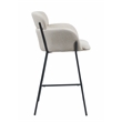 Asotin Fabric Upholstered Counter Stools with Footrest In Beige
