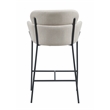 Asotin Fabric Upholstered Counter Stools with Footrest In Beige