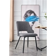 Snowflake Boucle Upholstery Dining Chair in Gray (set of 2)