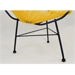 Outdoor Vinyl Acapulco Patio Chair With Black Frame In Yellow
