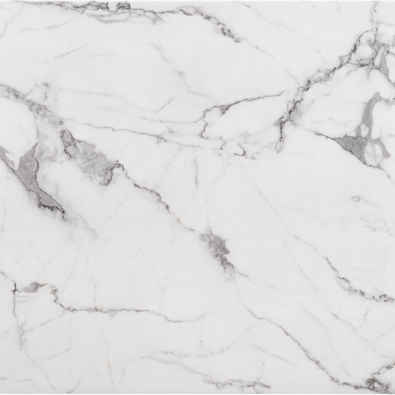 Rosi Chrome Base Coffee Table With Marble Round Top In Grey White