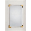 Plata Import Malik Acrylic Gold Rectangular Wall Mirror