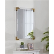 Plata Import Malik Acrylic Gold Rectangular Wall Mirror
