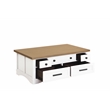 Parker House Americana Modern Wood Cocktail Table with Lift Top in White Finish