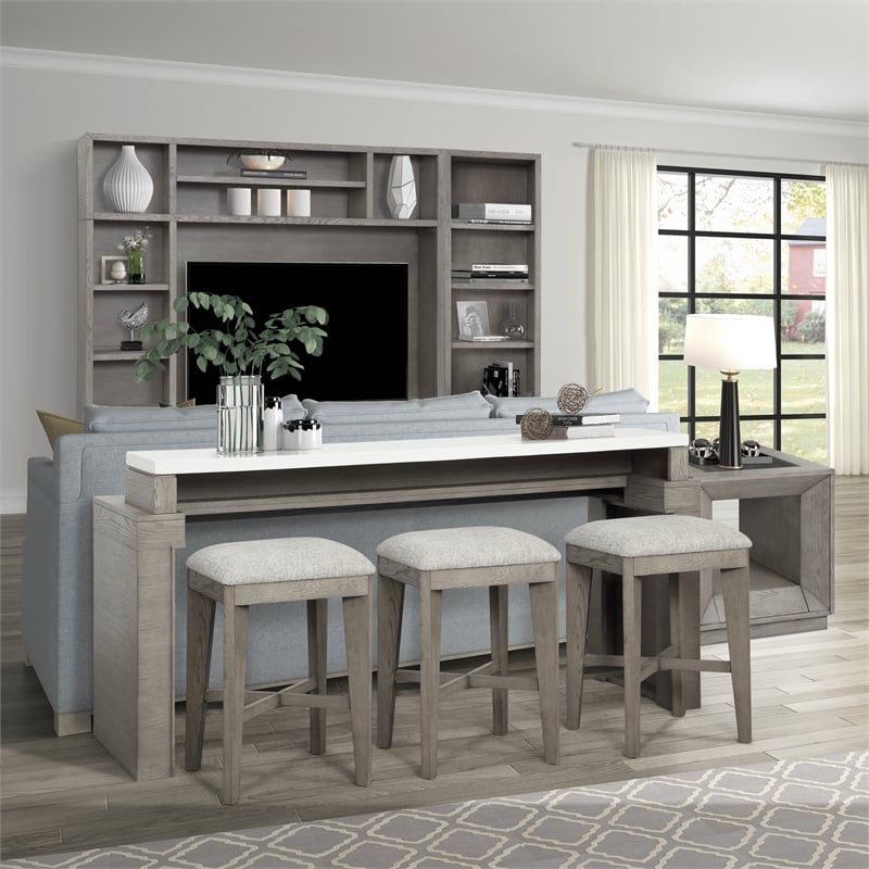 Parker House Pure Modern Wood Everywhere Console in Moonstone