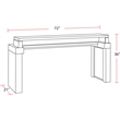 Parker House Pure Modern Wood Everywhere Console in Moonstone