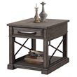 Parker House End Table Nightstand Bedside Square in Wood - Gray