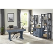 Parker House Americana Modern Traditional Wood Etagere Bookcase in Denim