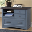 Parker House Americana Modern Wood Functional File with Power Center in Denim