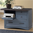 Parker House Americana Modern Wood Functional File with Power Center in Denim