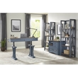 Parker House Americana Modern Wood Functional File with Power Center in Denim